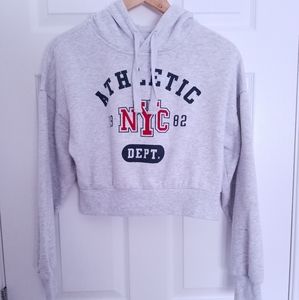 Ardene NYC Dept. Grey Cropped Hoodie